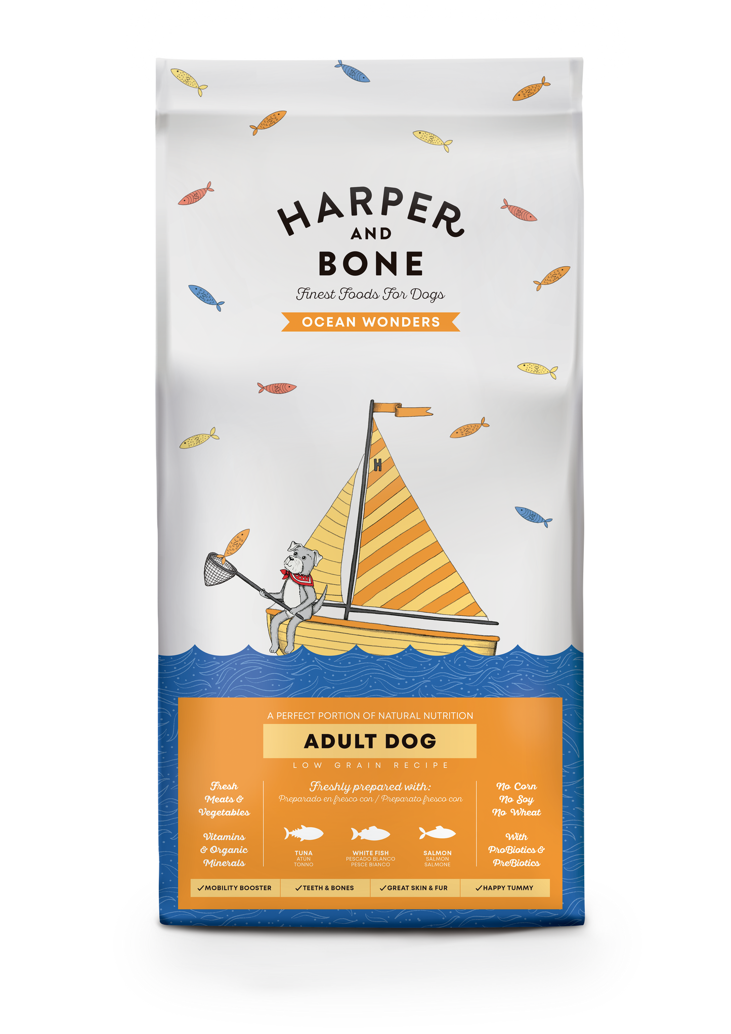 Harper & Bone Dog Oceans Wonders Adult Medium / Large 12 KG