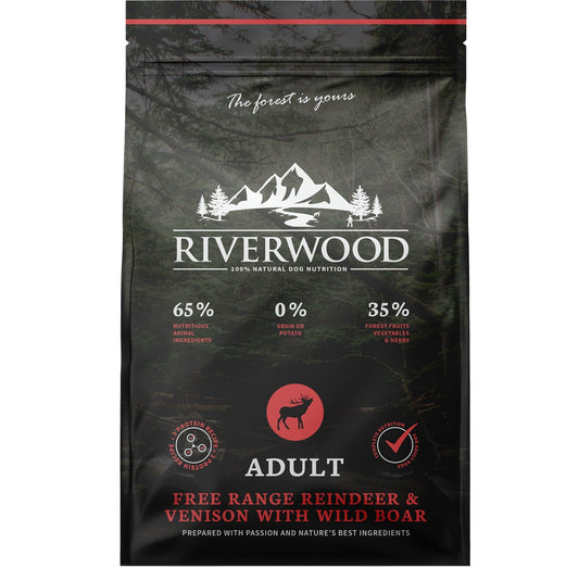 Riverwood Adult Hondenvoer Reindeer & Venison With Wild Boar 12 KG