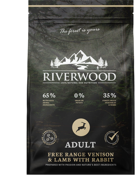 Riverwood Adult Hondenvoer Venison & Lamb With Rabbit 12 KG