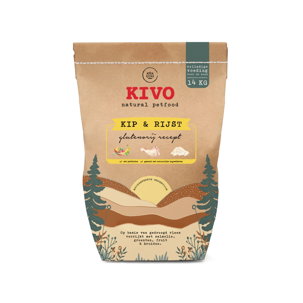 Kivo Kip & Rijst Glutenvrij 14 KG