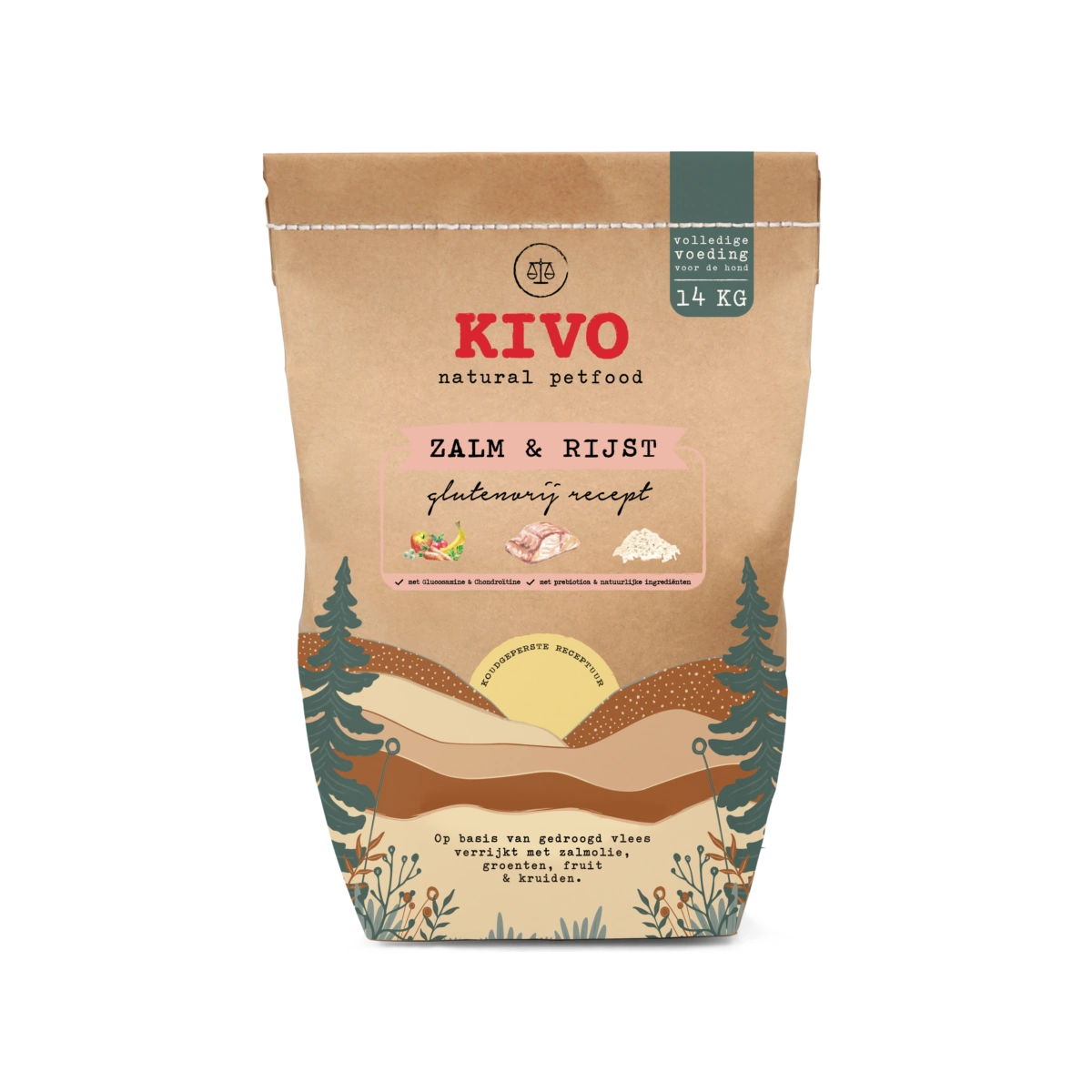Kivo Zalm & Rijst Glutenvrij 14 KG