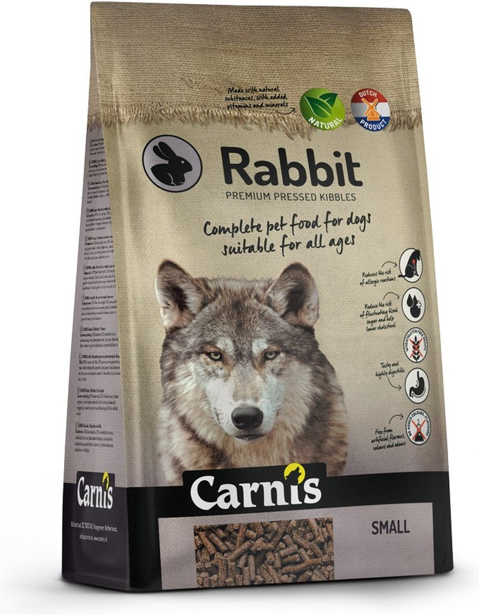 Carnis Rabbit Small Geperst Hondenvoer 12,5 KG