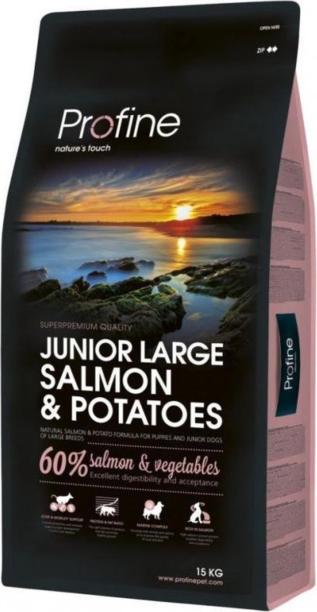 Profine Junior Large Breed hondenvoer zalm 15 KG