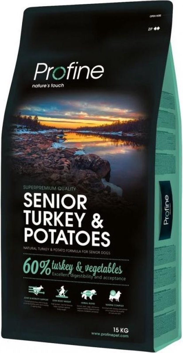 Profine Senior Hondenvoer Kalkoen 15 KG